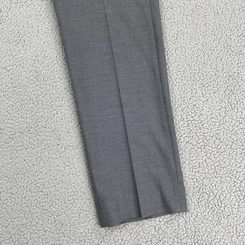 Banana Republic Slim Fit Dress Pants Men 34x34 Grey Sharkskin Stretch Preppy‎